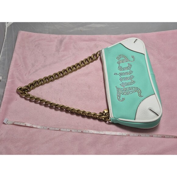 New Juicy Couture X Urban Outfitters Y2K Icons Baguette Bag in Mint Green - Picture 6 of 9